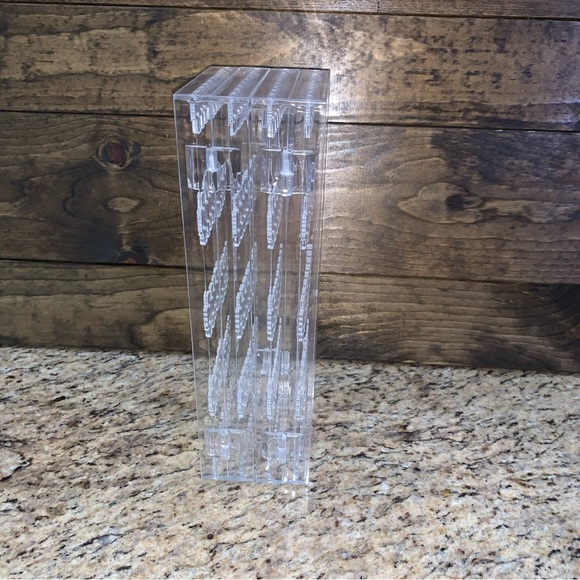 Acrylic 5 Tier 4 panel Foldable Earring Holder Rack Stand Jewelry Organizer - Picture 5 of 12